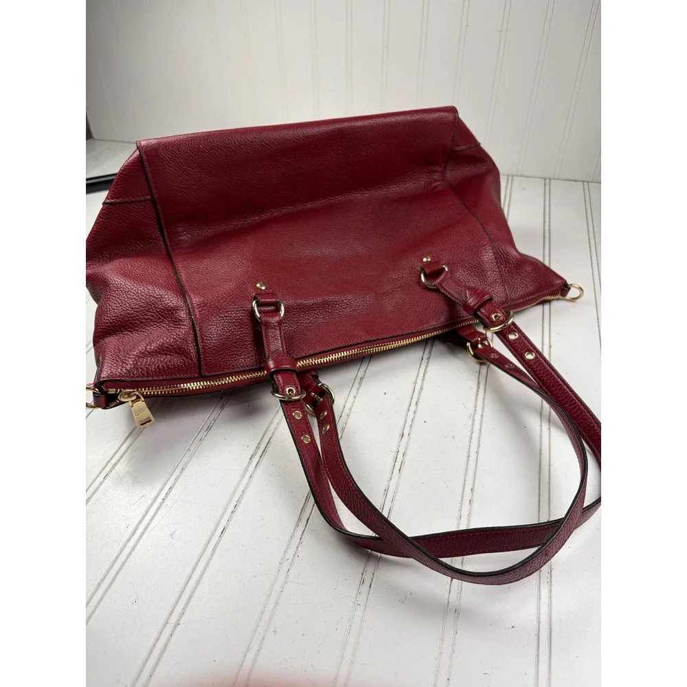 Coach Vintage Y2K Kleo Carryall Red Leather Shoulder Bag Tote